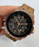 Hublot King Power 48mm Aço/Rose, Mostrador Preto Esqueleto