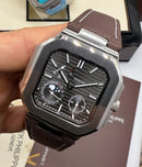 Patek Philippe Cubitus, Aço Fases da Lua 42mm, Mostrador Cinza, Pulseira Nylon