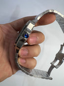 Cartier Santos 40mm - Aço Mostrador Preto - Pulseira Aço