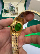 Rolex Date-Just 41mm/36mm Aço/Dourado, Mostrador Dourado, Luneta Canelada