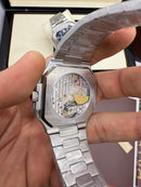 Patek Philippe Cubitus Aço, Fases da Lua 42mm, Mostrador TIFFANY