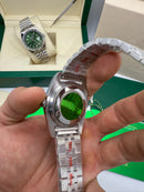Rolex Date-Just 36mm Aço, Mostrador Rose, Luneta Canelada