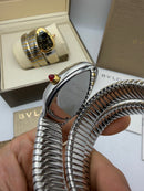 Bvlgari Serpenti Tubogas 02 Voltas 35mm Aço/Dourado Mostrador Prata