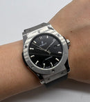 Hublot Classic Fusion 45mm Aço - Mostrador Preto Automático