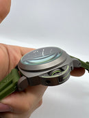 Panerai Luminor Marina 44mm Aço Mostrador Preto Pulseira Borracha