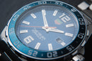 Tag Heuer F1 43mm Aço Mostrador Azul Luneta Azul Pulseira Aço