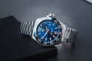 Tag Heuer F1 43mm Aço Mostrador Azul Luneta Azul Pulseira Aço