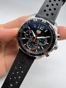 Tag Heuer F1 Cronometro 42mm Aço Mostrador Preto