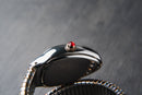 Bvlgari Serpenti Tubogas 01 Volta 35mm Aço/Rosé Mostrador Preto