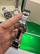 Rolex Daytona 40mm Aço Mostrador Preto, Luneta Preto