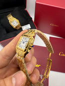 Cartier Panthère - Aço/Dourado - 23mm/29mm - Mostrador Branco
