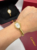 Cartier BAIGNOIRE Aço Dourado, 16mm - Bracelete - CLONE