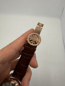Patek Philippe Classic Turbilhão 44mm Aço/Rose, Pulseira Couro
