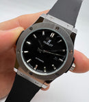 Hublot Classic Fusion 45mm Aço - Mostrador Preto Automático