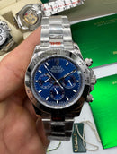 Rolex Daytona 40mm Aço, Mostrador Azul
