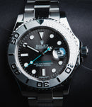 Rolex Yacth-Master 40mm Aço Mostrador Cinza Luneta Prata