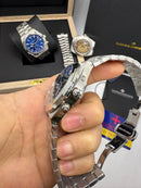 Vacheron Constantin Overseas Dual Time Aço 41mm, Mostrador Preto