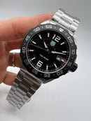 TAG Heuer F1 43mm Aço Mostrador Preto Luneta Preta