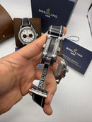 Breitling Premier Aço Chrono 42mm Pulseira Couro