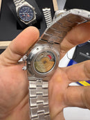 Vacheron Constantin Overseas Dual Time Aço 41mm, Mostrador Azul