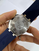 Audemars Piguet Royal Oak Offshore 44mm Mostrador Azul Bezel Aço