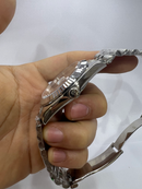 Rolex Date-Just 41mm Aço Mostrador Cinza Luneta Canelada