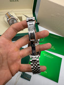 Rolex DateJust 41/36mm Aço, Mostrador Azul, Pulseira Oyster