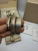 Bvlgari Serpenti Tubogas 02 Voltas 35mm Aço/Dourado Mostrador Preto