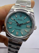 Rolex Oyster Perpetual Oystersteel 41mm, Mostrador Tiffany - CLONE