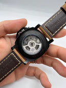 Panerai Luminor GMT 44 mm Aço Oxiblack Mostrador Preto