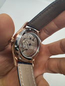 Patek Philippe Classic Turbilhão 40mm Aço/Rose, Pulseira Couro
