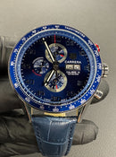 TAG Heuer Carrera Calibre 16, Chronograph Eletrônico, 44 mm, Puls. Couro
