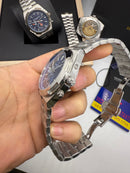 Vacheron Constantin Overseas Dual Time Aço 41mm, Mostrador Azul