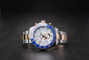 Rolex Yacht-Master II 44mm Aço/Rosé Mostrador Branco Luneta Azul