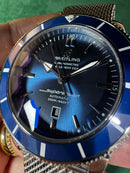 Breitling Superocean Aço 44mm Mostrador Azul Bisel azul
