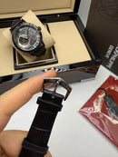 Patek Philippe Perpetual Calendar, Aço, 40mm, Mostrador Preto, Pulseira Preta