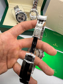 Rolex Daytona 40mm Aço Mostrador Preto, Luneta Preto