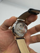 Patek Philippe Classic Turbilhão 44mm Aço/Rose, Pulseira Couro
