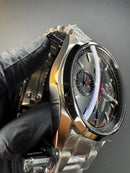 Tag Heuer Carrera Aço 43mm, Mostrador Preto