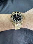 Rolex GMT Master ll Bruce Wayne Dourado Pulseira Jubilee 40mm