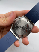 Hublot Classic Chrono 45mm Aço Mostrador Azul Bisel Aço - Puls. Borracha