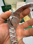 Rolex DateJust 41/36mm Aço, Mostrador Cinza, Pulseira Oyster