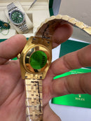 Rolex Date-Just 41mm/36mm Aço/Dourado, Mostrador Dourado, Luneta Canelada