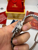 Omega Speedmaster 42mm Silver Snoopy Aniversário de 50 anos CLONE