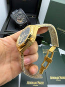 Audemars Piguet Royal Oak 41mm Esqueleto Aço/Dourado
