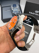 Tag Heuer Aquarecer 300, 43mm, Aço, Mostrador Laranja, Puls. Borracha