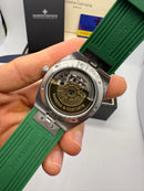 Vacheron Constantin Overseas Turbilhão Aço 40mm, Mostrador Verde