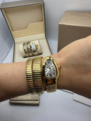 Bvlgari Serpenti Tubogas 02 Voltas 35mm Aço/Dourado Mostrador Prata