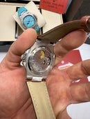 Patek Philippe Nautilus Fases da Lua 40mm, Aço, Mostrador Marrom