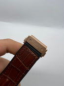 Hublot King Power 48mm Aço/Rose, Mostrador Preto, John Walker